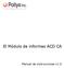 El Módulo de informes ACD CA. Manual de instrucciones v1.0