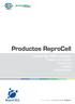 Productos ReproCell. Células ES/iPSC humanas: Medios de Cultivo Reactivos Células Anticuerpos. knowledge. partnership. future.