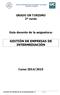 GESTIÓN DE EMPRESAS DE INTERMEDIACIÓN