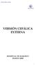 Versión cefálica externa VERSIÓN CEFÁLICA EXTERNA