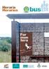 Horaris Horarios. bus. For men tera. Compromís. Compromiso decalidad Turística