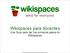 Wikispaces para docentes Una Guía para dar tus primeros pasos en Wikispaces. Este trabajo tiene una licencia Creative Commons 3.0 Attribution License