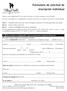 Formulario de solicitud de inscripción individual