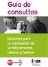Guía de consultas. Derechos para la conciliación de la vida personal, laboral y familiar