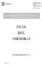 Manual de Procedimiento para el Reconocimiento de las Competencias Profesionales Adquiridas por Experiencia Laboral GUÍA DEL ASESOR/A