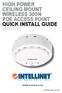 HIGH POWER CEILING MOUNT WIRELESS 300N POE ACCESS POINT QUICK INSTALL GUIDE MODEL 525251