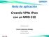 Nota de aplicación Creando VPNs IPsec con un MRD-310