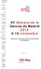 XV Semana de la Ciencia de Madrid 2015 2-15 noviembre