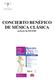 CONCIERTO BENÉFICO DE MÚSICA CLÁSICA en favor de FICEMU