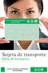 Tarjeta de transporte. Guía del usuario