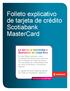 Folleto explicativo de tarjeta de crédito Scotiabank MasterCard