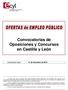 Convocatorias de Oposiciones y Concursos en Castilla y León