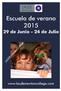 FICHA DE INSCRIPCIÓN CURSO DE VERANO 2015