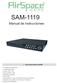 SAM-1119 Manual de instrucciones