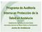 Programa de Auditoria Interna en Protección n de la Salud en Andalucía Jose A. Conejo DíazD