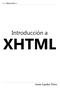 www.librosweb.es Introducción a XHTML Javier Eguíluz Pérez