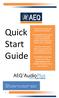 Quick Start Guide. Gracias por la compra del software AEQ AudioPlus.