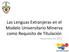 Las Lenguas Extranjeras en el Modelo Universitario Minerva como Requisito de Titulación. Noviembre de 2012