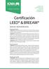 Certificación LEED & BREEAM