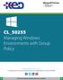 CL_50255 Managing Windows Environments with Group Policy