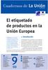 El etiquetado de productos en la Unión Europea. 1. Introducción