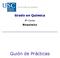 Grado en Química. 4º Curso Bioquímica. Guión de Prácticas