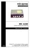 MX 2100 Consola miniatura para exteriores. Manual del Usuario. Solidyne SRL 3 de Febrero 3254 (CP 1429) Bs As, Argentina