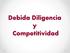 Debida Diligencia y Competitividad