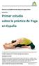 Primer estudio sobre la práctica de Yoga en España