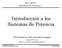 Introducción a los Sistemas de Potencia