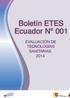 Boletín ETES Ecuador Nº 00101