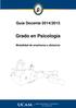Guía Docente 2014/2015. Grado en Psicología. Modalidad de enseñanza a distancia