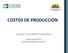 COSTOS DE PRODUCCIÓN. Expositor: Econ. William Canales Molina. Correo electrónico: wcanales2@yahoo.com.mx