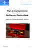 Plan de mantenimiento. NetSupport ServiceDesk