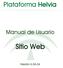 Plataforma Helvia. Manual de Usuario. Sitio Web. Versión 6.06.04
