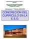 CONCRECIÓN DEL CURRÍCULO EN LA E.S.O.