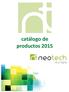 catálogo de productos 2015