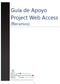 Guía de Apoyo Project Web Access. (Recursos)