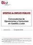 Convocatorias de Oposiciones y Concursos en Castilla y León