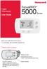 5000 Series. FocusPRO. Digital Thermostat User Guide. Thermostat controls. Read and save these instructions.