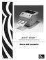 Zebra GC420t. Impresora térmica de escritorio. Guía del usuario