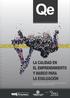 los elementos condicionantes del emprendimiento de calidad marco para la evaluación