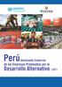 Perú Desempeño Comercial. de las Empresas Promovidas por el