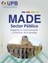 Garantía de Excelencia MADE. Sector Público. Maestría en Administración y Dirección de Empresas