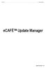 ecafé TM Update Manager