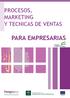 PROCESOS, MARKETING Y TECNICAS DE VENTAS PARA EMPRESARIAS