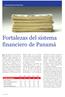 Fortalezas del sistema financiero de Panamá