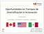 Oportunidades en Tiempos de Diversificación e Innovación TURISMO CANADA ESTADOS UNIDOS MEXICO
