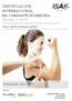 CERTIFICACIÓN INTERNACIONAL EN CINEANTROPOMETRÍA