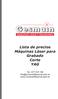 Lista de precios Máquinas Láser para Grabado Corte YAG